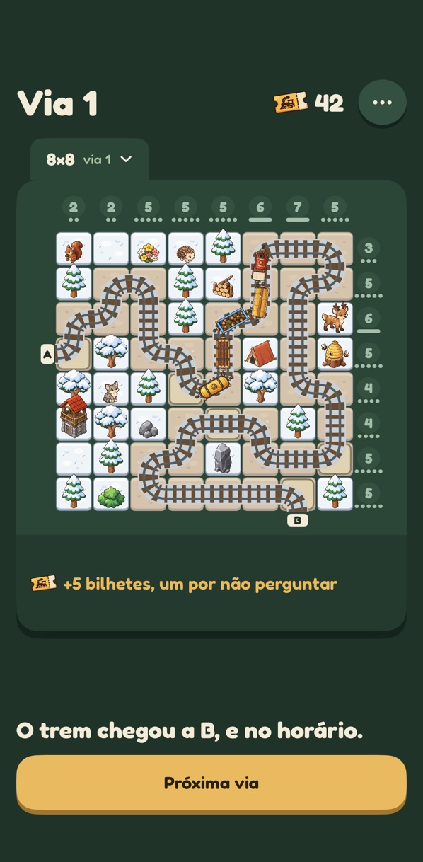 Um tabuleiro terminado no inverno, com um cervo, uma colmeia e um gato